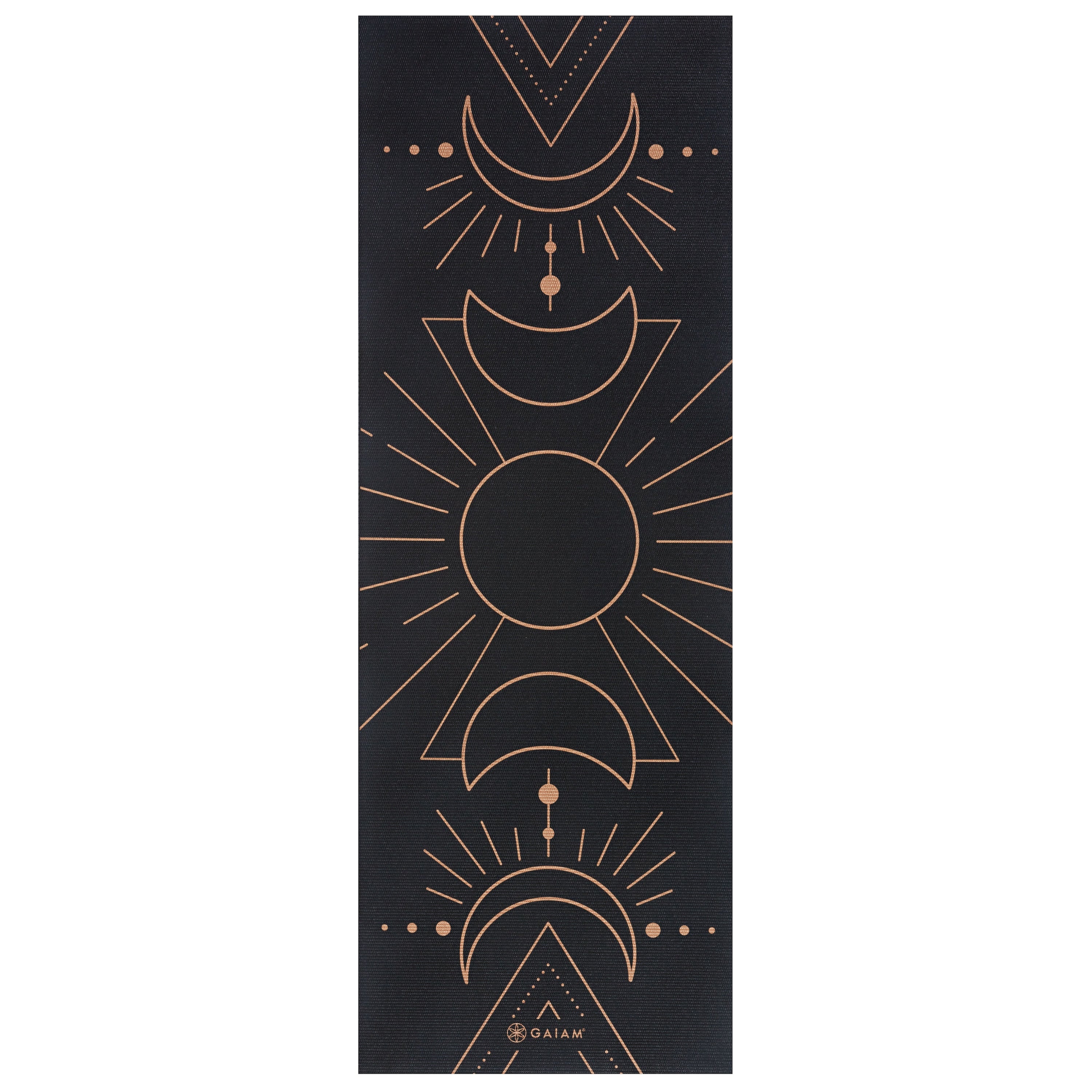 Gaiam Premium Reversible Cosmic Energy Yoga Mat (6mm) flat